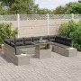 Conjunto de sofá de jardín con cojín Manual 11 pcs Gris claro en Sofás de exterior | Comprar online en Foru.es