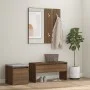 Set de muebles de recibidor madera contrachapada roble marrón de vidaXL, Armarios roperos - Ref: Foro24-3120196, Precio: 110,...