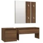Set de muebles de recibidor madera contrachapada roble marrón de vidaXL, Armarios roperos - Ref: Foro24-3120196, Precio: 110,...