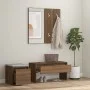 Set de muebles de recibidor madera contrachapada roble marrón de vidaXL, Armarios roperos - Ref: Foro24-3120196, Precio: 110,...