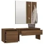 Set de muebles de recibidor madera contrachapada roble marrón de vidaXL, Armarios roperos - Ref: Foro24-3120196, Precio: 110,...