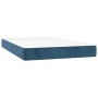 Colchón muelles ensacados terciopelo azul oscuro 120x200x20 cm de vidaXL, Colchones - Ref: Foro24-347772, Precio: 195,00 €, D...