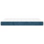 Colchón muelles ensacados terciopelo azul oscuro 120x200x20 cm de vidaXL, Colchones - Ref: Foro24-347772, Precio: 195,00 €, D...