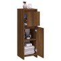 Armario de baño madera contrachapada roble marrón 30x30x95 cm de vidaXL, Muebles de baño - Ref: Foro24-815554, Precio: 57,32 ...