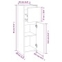 Armario de baño madera contrachapada roble marrón 30x30x95 cm de vidaXL, Muebles de baño - Ref: Foro24-815554, Precio: 57,32 ...