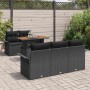 Conjunto de sofás de jardín 6 pcs Negro ratán sintético en Sofás de exterior | Comprar online en Foru.es