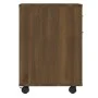 Armario ruedas madera contrachapada roble marrón 45x38x54 cm de vidaXL, Taquillas y armarios de almacenamiento - Ref: Foro24-...