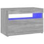 Mueble de TV con luces LED gris Sonoma 60x35x40 cm de vidaXL, Muebles TV - Ref: Foro24-815680, Precio: 53,72 €, Descuento: %