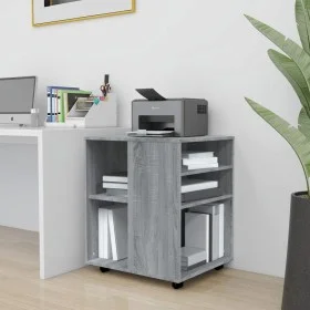 Plywood gray Sonoma wheeled cabinet 60x53x72 cm by vidaXL, Lockers and storage cabinets - Ref: Foro24-815970, Price: 67,34 €,...