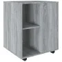 Armario con ruedas madera contrachapada gris Sonoma 60x53x72 cm de vidaXL, Taquillas y armarios de almacenamiento - Ref: Foro...