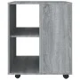 Armario con ruedas madera contrachapada gris Sonoma 60x53x72 cm de vidaXL, Taquillas y armarios de almacenamiento - Ref: Foro...