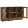 Vitrina madera contrachapada roble ahumado 120x30,5x70 cm de vidaXL, Aparadores - Ref: Foro24-815627, Precio: 86,33 €, Descue...