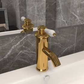 Grifo para lavabo de baño dorado 130x180 mm de vidaXL, Grifos - Ref: Foro24-149072, Precio: 38,72 €, Descuento: %