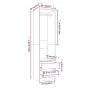 Armario con cajones contrachapado roble ahumado 50x50x200 cm de vidaXL, Armarios roperos - Ref: Foro24-815348, Precio: 171,26...