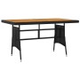 Juego de comedor de jardín 5 piezas ratán sintético negro de vidaXL, Conjuntos de jardín - Ref: Foro24-3120098, Precio: 342,0...