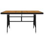 Juego de comedor de jardín 5 piezas ratán sintético negro de vidaXL, Conjuntos de jardín - Ref: Foro24-3120098, Precio: 342,0...