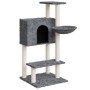 Rascador para gatos con postes de sisal gris oscuro 108,5 cm de vidaXL, Mobiliario para gatos - Ref: Foro24-171599, Precio: 4...