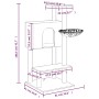 Rascador para gatos con postes de sisal gris oscuro 108,5 cm de vidaXL, Mobiliario para gatos - Ref: Foro24-171599, Precio: 4...