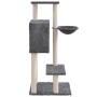 Rascador para gatos con postes de sisal gris oscuro 108,5 cm de vidaXL, Mobiliario para gatos - Ref: Foro24-171599, Precio: 4...