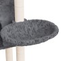 Rascador para gatos con postes de sisal gris oscuro 108,5 cm de vidaXL, Mobiliario para gatos - Ref: Foro24-171599, Precio: 4...