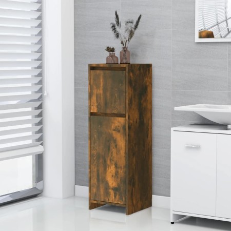 Armario de baño madera contrachapada roble ahumado 30x30x95 cm de vidaXL, Muebles de baño - Ref: Foro24-815552, Precio: 42,62...