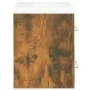 Mueble de baño con lavabo madera contrachapada roble ahumado de vidaXL, Tocadores de baño - Ref: Foro24-3120179, Precio: 153,...