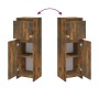 Armario de baño madera contrachapada roble ahumado 30x30x95 cm de vidaXL, Muebles de baño - Ref: Foro24-815552, Precio: 42,62...