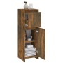 Armario de baño madera contrachapada roble ahumado 30x30x95 cm de vidaXL, Muebles de baño - Ref: Foro24-815552, Precio: 42,62...