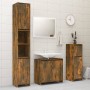 Armario de baño madera contrachapada roble ahumado 30x30x95 cm de vidaXL, Muebles de baño - Ref: Foro24-815552, Precio: 42,62...