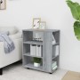 Armario con ruedas madera contrachapada gris Sonoma 60x35x75 cm de vidaXL, Taquillas y armarios de almacenamiento - Ref: Foro...