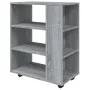 Kleiderschrank mit Rollen Sonoma graues Sperrholz 60x35x75 cm von vidaXL, Schließfächer und Lagerschränke - Ref: Foro24-81596...
