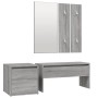 Set de muebles de recibidor madera contrachapada gris Sonoma de vidaXL, Armarios roperos - Ref: Foro24-3120195, Precio: 113,2...