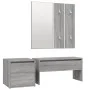 Set de muebles de recibidor madera contrachapada gris Sonoma de vidaXL, Armarios roperos - Ref: Foro24-3120195, Precio: 107,3...