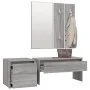 Set de muebles de recibidor madera contrachapada gris Sonoma de vidaXL, Armarios roperos - Ref: Foro24-3120195, Precio: 107,3...
