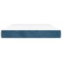 Colchón muelles ensacados terciopelo azul oscuro 140x190x20 cm de vidaXL, Colchones - Ref: Foro24-347792, Precio: 189,28 €, D...