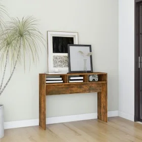 Konsolentisch aus geräuchertem Eichensperrholz, 105 x 30 x 80 cm von vidaXL, Seitentische - Ref: Foro24-815939, Preis: 40,96 ...