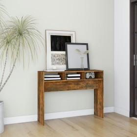 Mesa consola madera contrachapada roble ahumado 105x30x80 cm de vidaXL, Mesas auxiliares - Ref: Foro24-815939, Precio: 42,57 ...