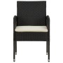 idaXL Juego de comedor de jardín 9 piezas ratán sintético negro de vidaXL, Conjuntos de jardín - Ref: Foro24-3120110, Precio:...