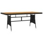 idaXL Juego de comedor de jardín 9 piezas ratán sintético negro de vidaXL, Conjuntos de jardín - Ref: Foro24-3120110, Precio:...