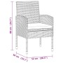 idaXL Juego de comedor de jardín 9 piezas ratán sintético negro de vidaXL, Conjuntos de jardín - Ref: Foro24-3120110, Precio:...