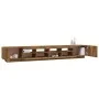 Set de muebles TV con LEDS 3 pzas contrachapada roble ahumado de vidaXL, Muebles TV - Ref: Foro24-3120173, Precio: 143,58 €, ...