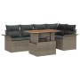 Conjunto de sofá de jardín con cojín Manual 6 pcs Gris en Sofás de exterior | Comprar online en Foru.es