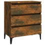 Aparador madera contrachapada color roble ahumado 60x35x69 cm de vidaXL, Aparadores - Ref: Foro24-815807, Precio: 64,19 €, De...