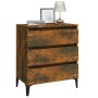 Aparador madera contrachapada color roble ahumado 60x35x69 cm de vidaXL, Aparadores - Ref: Foro24-815807, Precio: 64,19 €, De...