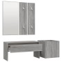 Set de muebles de recibidor madera contrachapada gris Sonoma de vidaXL, Armarios roperos - Ref: Foro24-3120198, Precio: 104,9...