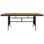 Juego de comedor de jardín 7 piezas ratán sintético negro de vidaXL, Conjuntos de jardín - Ref: Foro24-3120108, Precio: 465,9...