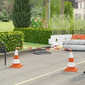 Retractable bars for traffic cones 10 pcs ABS 116-197 cm by vidaXL, Road and traffic signs - Ref: Foro24-153110, Price: 55,56...