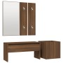Set de muebles de recibidor madera contrachapada roble marrón de vidaXL, Armarios roperos - Ref: Foro24-3120199, Precio: 104,...