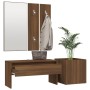 Set de muebles de recibidor madera contrachapada roble marrón de vidaXL, Armarios roperos - Ref: Foro24-3120199, Precio: 104,...