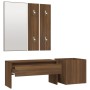 Set de muebles de recibidor madera contrachapada roble marrón de vidaXL, Armarios roperos - Ref: Foro24-3120199, Precio: 104,...